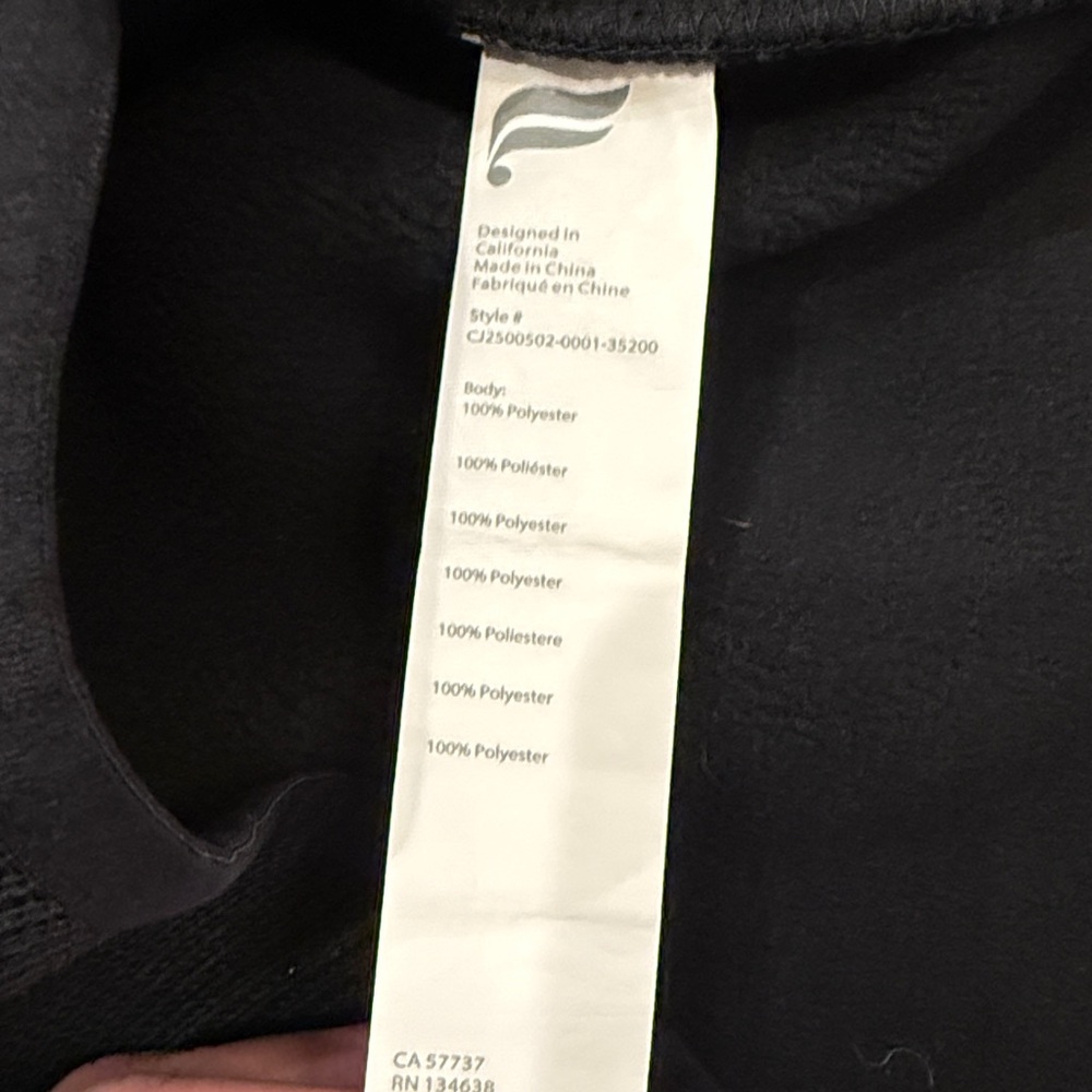 Fabletics Pace Quarter Zip Black Performance Stre… - image 12